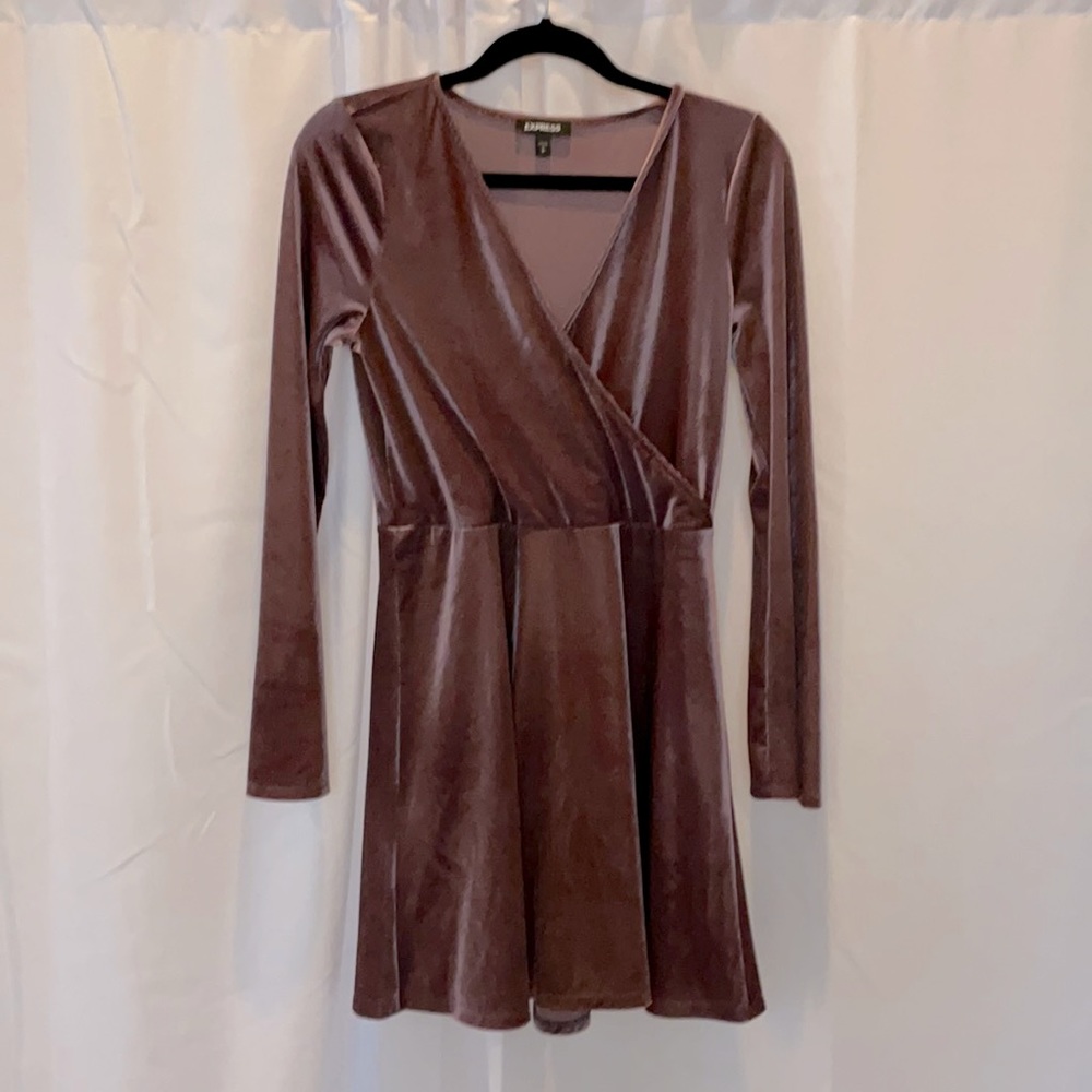 Express long sleeve velvet ribbed